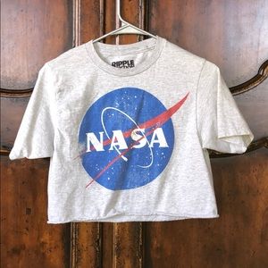 NASA cropped tee